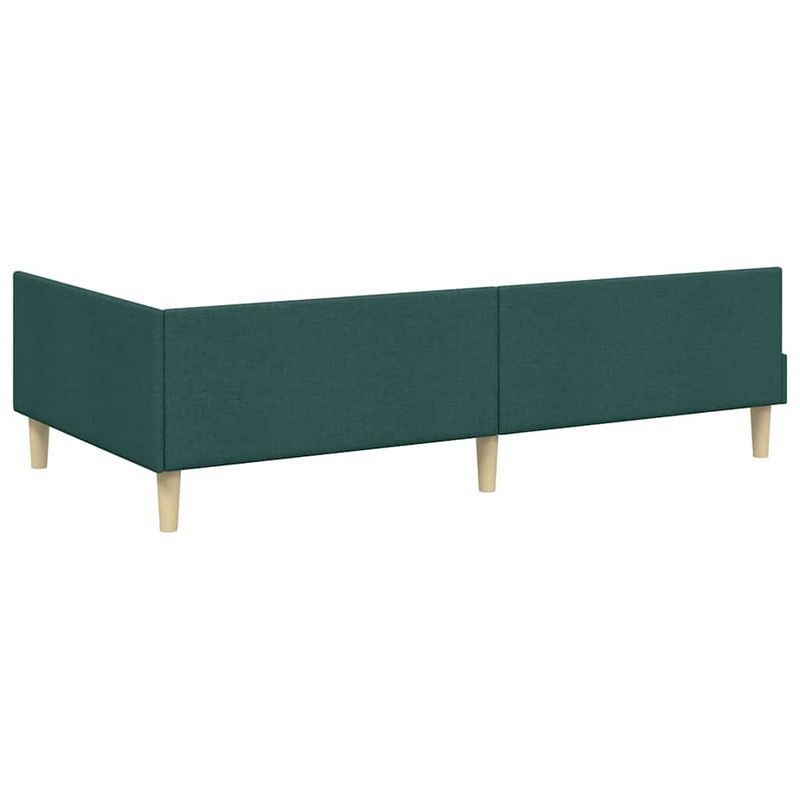 Casa si Gradina - Mobilier - Paturi si accesorii - Paturi - Cadru de pat coltar Altele Manual Verde inchis 90 x 190 cm - Infinity.ro