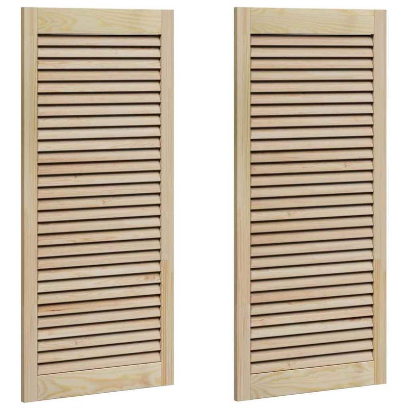 Casa si Gradina - Mobilier - Dulapuri si sifoniere - Dulapuri - Usi de cabinet 2 pcs Maro 110 x 49.5 x 2.1 cm Lemn masiv de pin - Infinity.ro