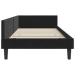 Casa si Gradina - Mobilier - Paturi si accesorii - Paturi - Cadru de pat coltar Negru 100 x 200 cm Catifea si lemn laminat - Infinity.ro