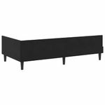 Casa si Gradina - Mobilier - Paturi si accesorii - Paturi - Cadru de pat coltar Negru 100 x 200 cm Catifea si lemn laminat - Infinity.ro