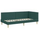 Casa si Gradina - Mobilier - Paturi si accesorii - Paturi - Cadru de pat coltar Altele Manual Verde inchis 80 x 200 cm - Infinity.ro