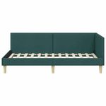 Casa si Gradina - Mobilier - Paturi si accesorii - Paturi - Cadru de pat coltar Altele Manual Verde inchis 80 x 200 cm - Infinity.ro