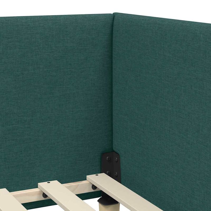 Casa si Gradina - Mobilier - Paturi si accesorii - Paturi - Cadru de pat coltar Altele Manual Verde inchis 80 x 200 cm - Infinity.ro