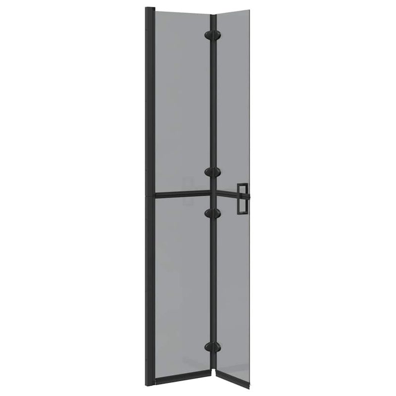 Casa si Gradina - Sanitare - Cazi si cabine de dus - Paravane si usi - Perete de dus Walk-in Negru si transparent inchis 70 x 190 cm - Infinity.ro