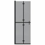 Casa si Gradina - Sanitare - Cazi si cabine de dus - Paravane si usi - Perete de dus Walk-in Negru si transparent inchis 70 x 190 cm - Infinity.ro