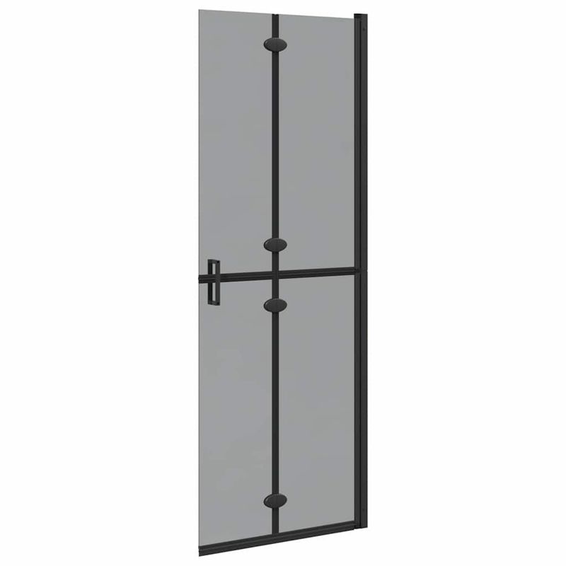 Casa si Gradina - Sanitare - Cazi si cabine de dus - Paravane si usi - Perete de dus Walk-in Negru si transparent inchis 70 x 190 cm - Infinity.ro