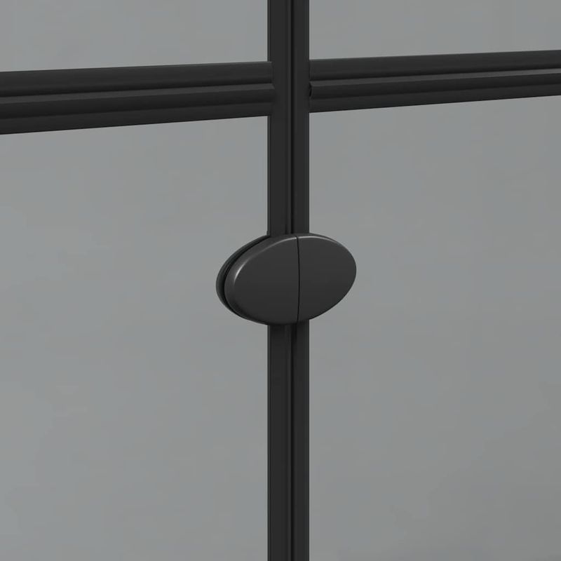 Casa si Gradina - Sanitare - Cazi si cabine de dus - Paravane si usi - Perete de dus Walk-in Negru si transparent inchis 70 x 190 cm - Infinity.ro