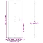 Casa si Gradina - Sanitare - Cazi si cabine de dus - Paravane si usi - Perete de dus Walk-in Negru si transparent inchis 70 x 190 cm - Infinity.ro