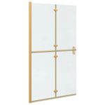 Casa si Gradina - Sanitare - Cazi si cabine de dus - Paravane si usi - Perete de dus Walk-in Altele auriu si transparent 110 x 190 cm - Infinity.ro