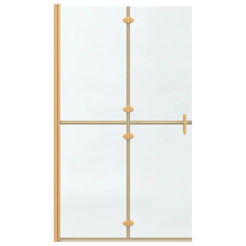 Casa si Gradina - Sanitare - Cazi si cabine de dus - Paravane si usi - Perete de dus Walk-in Altele auriu si transparent 110 x 190 cm - Infinity.ro