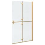 Casa si Gradina - Sanitare - Cazi si cabine de dus - Paravane si usi - Perete de dus Walk-in Altele auriu si transparent 110 x 190 cm - Infinity.ro