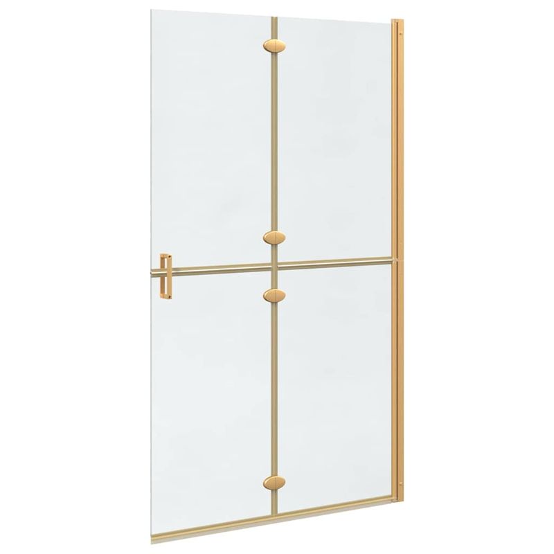 Casa si Gradina - Sanitare - Cazi si cabine de dus - Paravane si usi - Perete de dus Walk-in Altele auriu si transparent 110 x 190 cm - Infinity.ro
