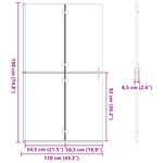 Casa si Gradina - Sanitare - Cazi si cabine de dus - Paravane si usi - Perete de dus Walk-in Altele auriu si transparent 110 x 190 cm - Infinity.ro