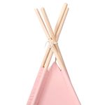 Jucarii, Copii si Bebe - Jucarii si jocuri - Jucarii de exterior - Spatii de joaca si accesorii - Cort de copii teepee cu geanta, roz, 120x120x150 cm, piersica - Infinity.ro