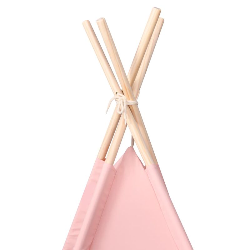 Jucarii, Copii si Bebe - Jucarii si jocuri - Jucarii de exterior - Spatii de joaca si accesorii - Cort de copii teepee cu geanta, roz, 120x120x150 cm, piersica - Infinity.ro