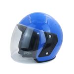 Auto si Moto - Moto - Echipamente protectie moto - Casti moto - Casca moto/scuter unisex, cu vizor, marime universala 56-62cm, FIXATO, Albastra - Infinity.ro