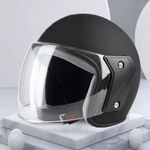 Auto si Moto - Moto - Echipamente protectie moto - Casti moto - Casca moto/scuter unisex, cu vizor, marime universala 56-62cm, FIXATO, neagra - Infinity.ro