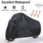 Auto si Moto - Moto - Accesorii moto si consumabile - Husa Protectie Moto / Scuter marimea L, impermeabila, rezistenta la praf, negru, FIXATO - Infinity.ro