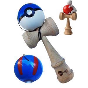 Kendama profesionala, Bila din lemn + Sticker pentru telefon, 134KD