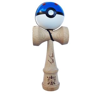 Kendama profesionala, Bila din lemn + Sticker pentru telefon, 134KD