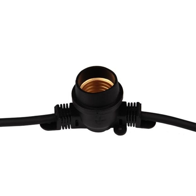 Casa si Gradina - Gradina si terasa - Decoratiuni exterior - Ornamente gradina - Ghirlanda luminoasa, 10 becuri, dulie E27, 10M, protectie IP44 - Infinity.ro