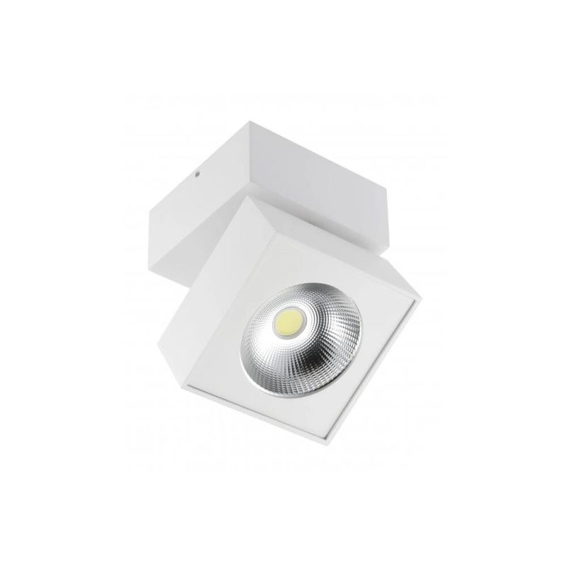 Casa si Gradina - Corpuri si surse de iluminat - Plafoniere, aplice si spoturi - Spot LED 8W Aplicat, GTV, 298lm, Lumina Neutra (4000K), Alb - Infinity.ro