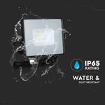 Casa si Gradina - Corpuri si surse de iluminat - Iluminat comercial si industrial - Proiectoare si lampi de lucru - Proiector LED 10W, 800lm, IP65, lumina rece(6400 K), negru, IK05, V-TAC - Infinity.ro