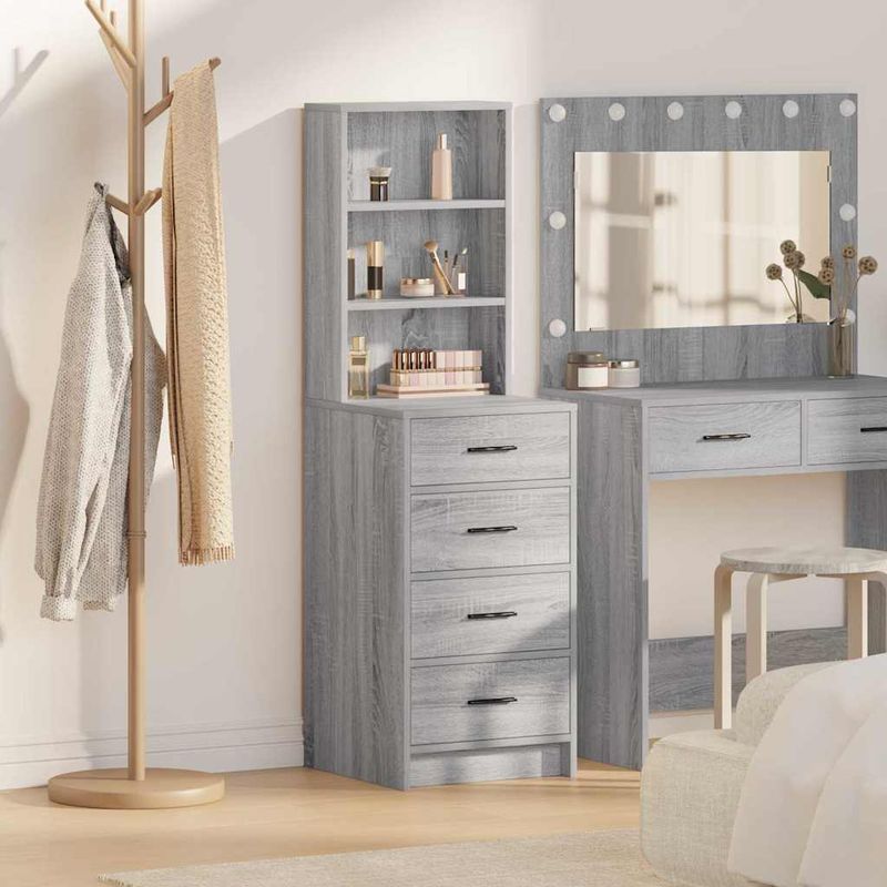 Casa si Gradina - Mobilier - Comode si corpuri - Comode - Bufet cu sertar sonoma gri 40 x 41 x 135 cm Lemn compozit - Infinity.ro