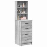 Casa si Gradina - Mobilier - Comode si corpuri - Comode - Bufet cu sertar sonoma gri 40 x 41 x 135 cm Lemn compozit - Infinity.ro