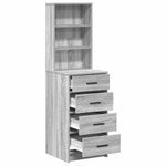 Casa si Gradina - Mobilier - Comode si corpuri - Comode - Bufet cu sertar sonoma gri 40 x 41 x 135 cm Lemn compozit - Infinity.ro