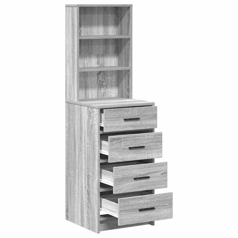 Casa si Gradina - Mobilier - Comode si corpuri - Comode - Bufet cu sertar sonoma gri 40 x 41 x 135 cm Lemn compozit - Infinity.ro