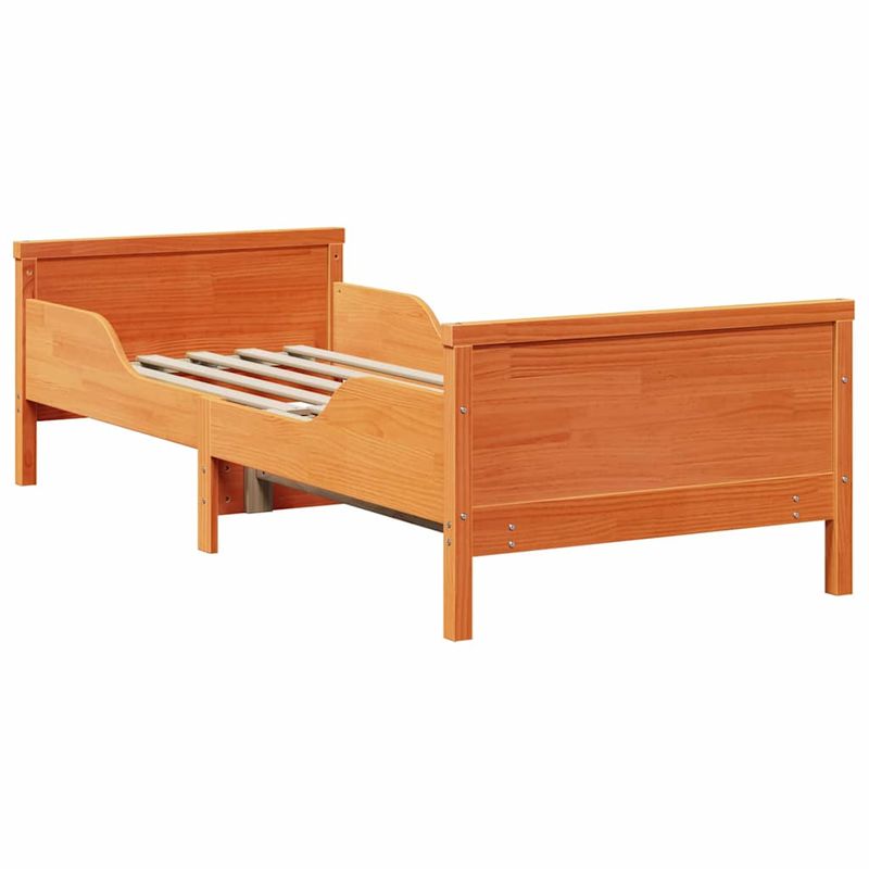 Casa si Gradina - Mobilier - Paturi si accesorii - Paturi - Cadru de pat extensibil pentru copii Other Maro ceruit - Infinity.ro