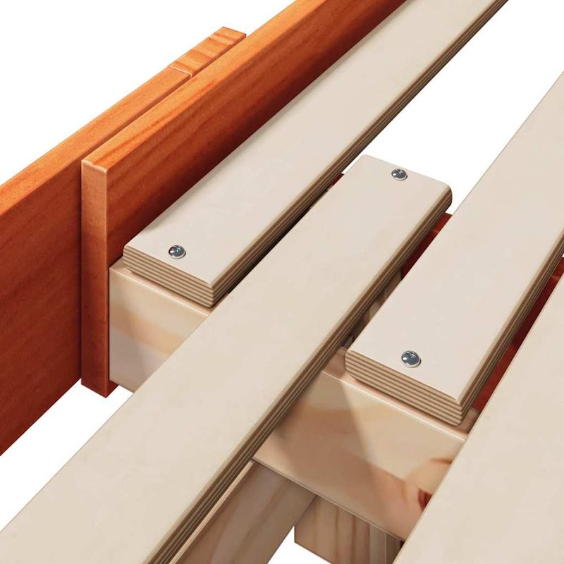 Casa si Gradina - Mobilier - Paturi si accesorii - Paturi - Cadru de pat extensibil pentru copii Other Maro ceruit - Infinity.ro