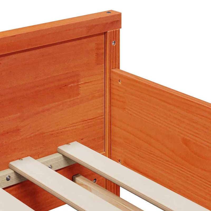 Casa si Gradina - Mobilier - Paturi si accesorii - Paturi - Cadru de pat extensibil pentru copii Other Maro ceruit - Infinity.ro