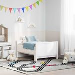 Casa si Gradina - Mobilier - Paturi si accesorii - Paturi - Cadru de pat extensibil pentru copii Alb 80 x 130 / 165 / 200 cm - Infinity.ro