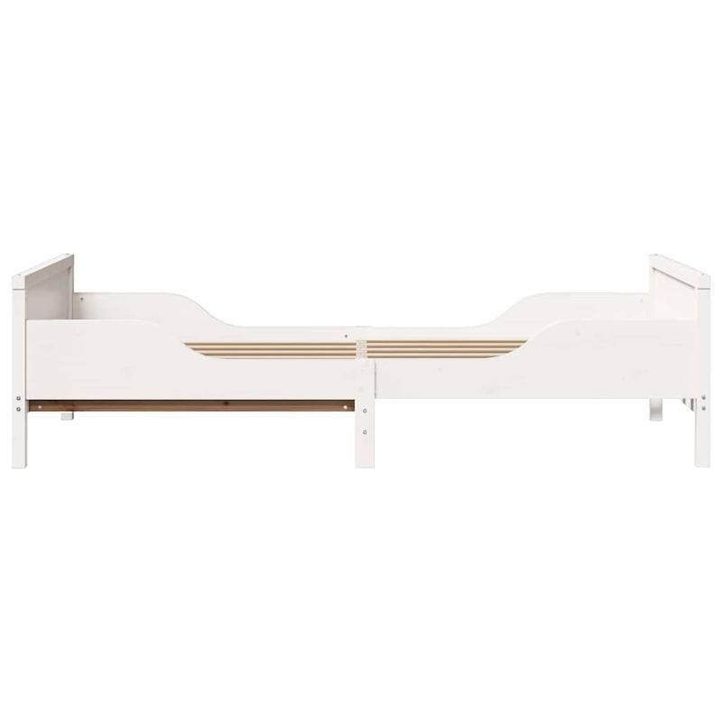 Casa si Gradina - Mobilier - Paturi si accesorii - Paturi - Cadru de pat extensibil pentru copii Alb 80 x 130 / 165 / 200 cm - Infinity.ro