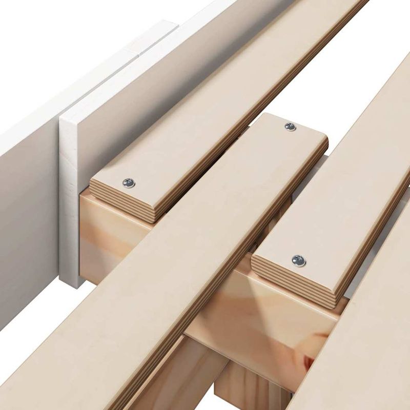 Casa si Gradina - Mobilier - Paturi si accesorii - Paturi - Cadru de pat extensibil pentru copii Alb 80 x 130 / 165 / 200 cm - Infinity.ro