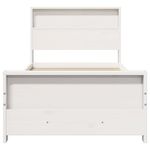 Casa si Gradina - Mobilier - Paturi si accesorii - Paturi - Cadru de pat cu headboard Alb 100 x 200 cm Lemn masiv de pin - Infinity.ro