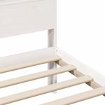 Casa si Gradina - Mobilier - Paturi si accesorii - Paturi - Cadru de pat cu headboard Alb 100 x 200 cm Lemn masiv de pin - Infinity.ro