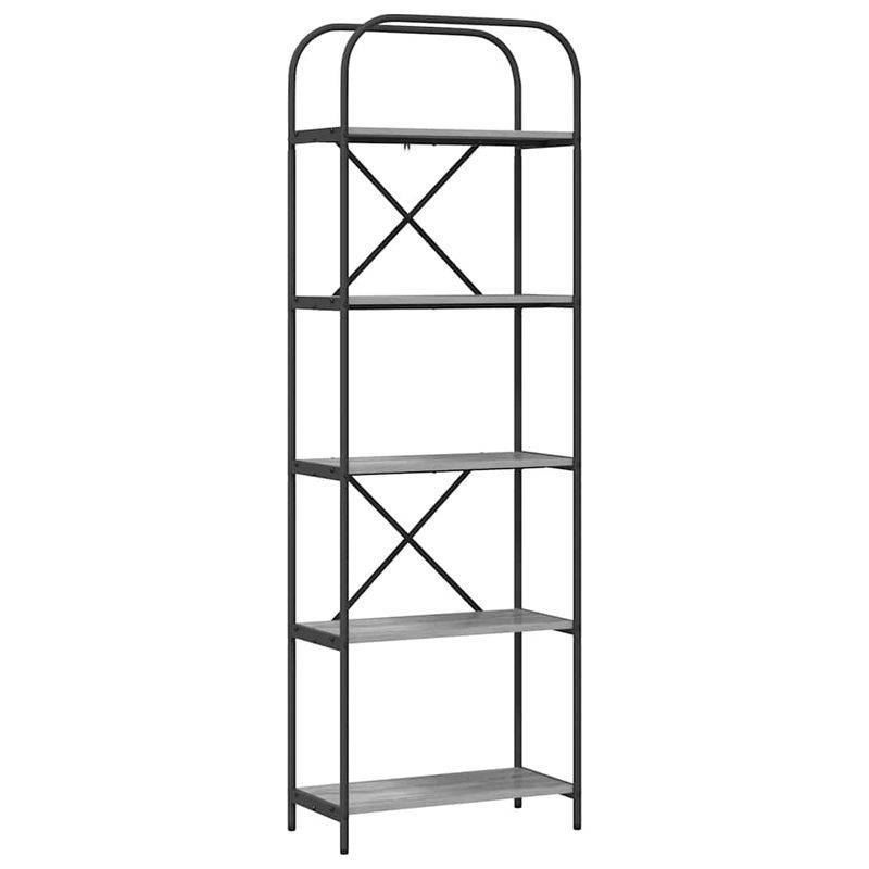 Casa si Gradina - Mobilier - Biblioteci si rafturi - Biblioteci - Raft pentru carti sonoma gri 60 x 30 x 183 cm Lemn compozit - Infinity.ro