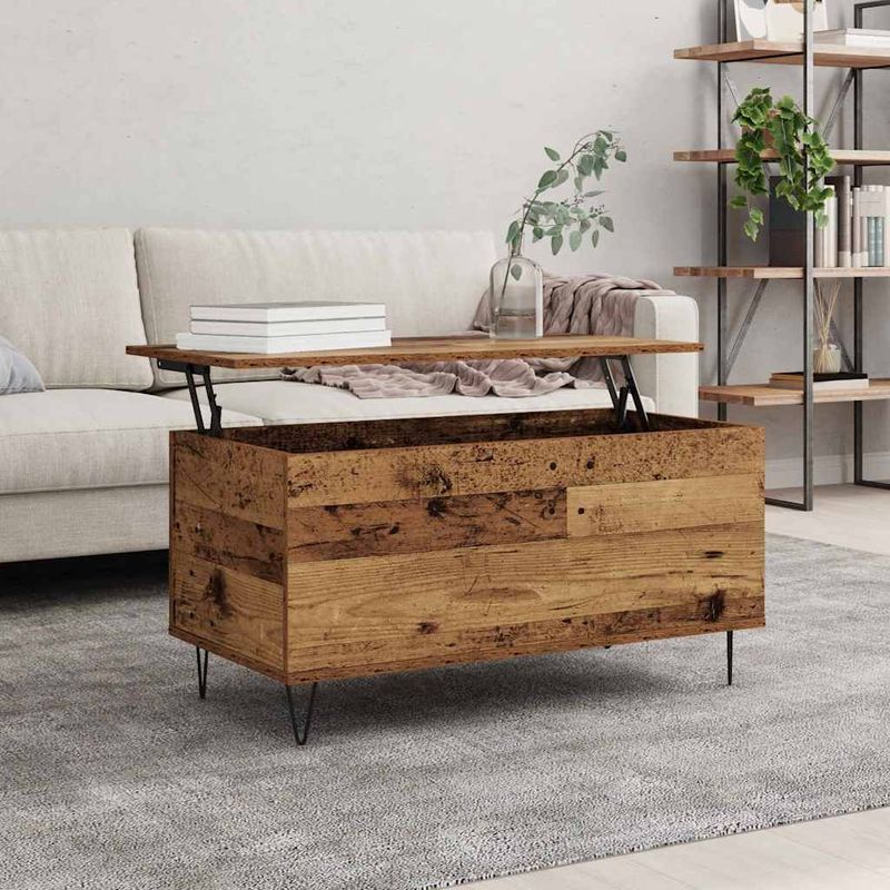Casa si Gradina - Mobilier - Mese si birouri - Masute de cafea - Masa de cafea Lemn vechi 90 x 44.5 x 45 cm Lemn compozit - Infinity.ro