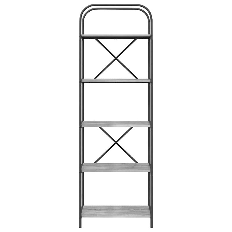Casa si Gradina - Mobilier - Biblioteci si rafturi - Biblioteci - Raft pentru carti sonoma gri 60 x 30 x 183 cm Lemn compozit - Infinity.ro