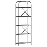 Casa si Gradina - Mobilier - Biblioteci si rafturi - Biblioteci - Raft pentru carti sonoma gri 60 x 30 x 183 cm Lemn compozit - Infinity.ro