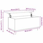 Casa si Gradina - Mobilier - Mese si birouri - Masute de cafea - Masa de cafea Lemn vechi 90 x 44.5 x 45 cm Lemn compozit - Infinity.ro