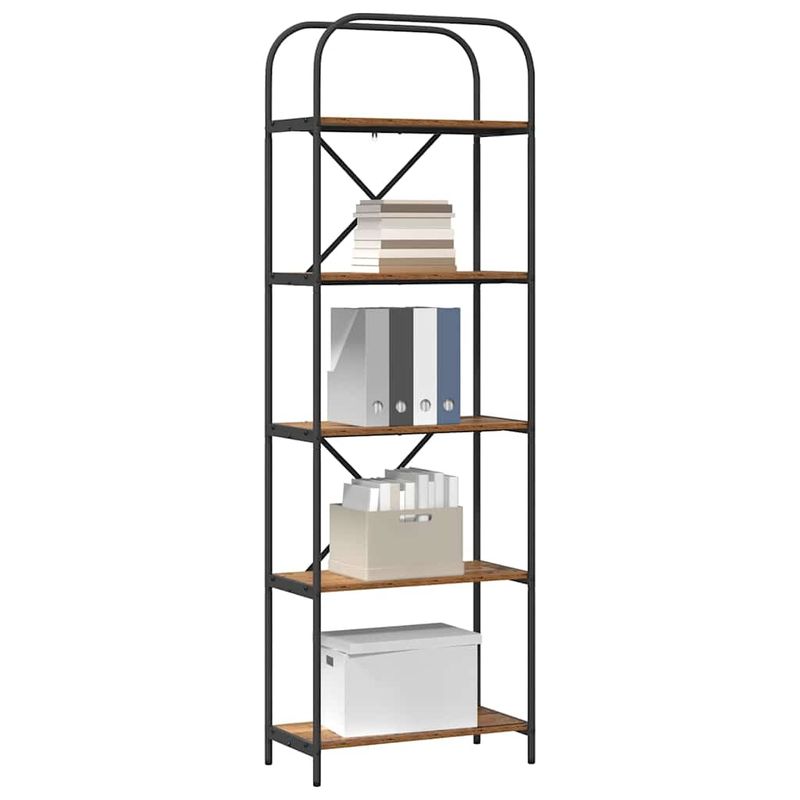 Casa si Gradina - Mobilier - Biblioteci si rafturi - Biblioteci - Raft pentru carti Lemn vechi 60 x 30 x 183 cm Lemn compozit - Infinity.ro