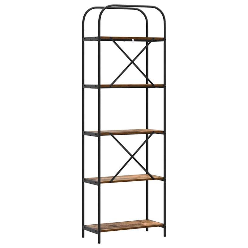 Casa si Gradina - Mobilier - Biblioteci si rafturi - Biblioteci - Raft pentru carti Lemn vechi 60 x 30 x 183 cm Lemn compozit - Infinity.ro