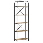 Casa si Gradina - Mobilier - Biblioteci si rafturi - Biblioteci - Raft pentru carti stejar artizanal 60 x 30 x 183 cm - Infinity.ro