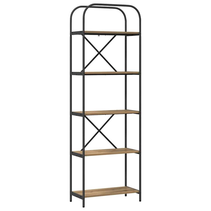Casa si Gradina - Mobilier - Biblioteci si rafturi - Biblioteci - Raft pentru carti stejar artizanal 60 x 30 x 183 cm - Infinity.ro