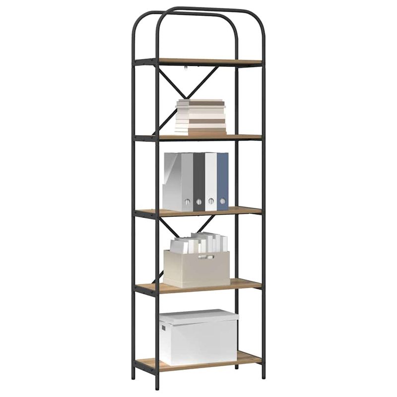 Casa si Gradina - Mobilier - Biblioteci si rafturi - Biblioteci - Raft pentru carti stejar artizanal 60 x 30 x 183 cm - Infinity.ro