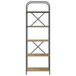 Casa si Gradina - Mobilier - Biblioteci si rafturi - Biblioteci - Raft pentru carti stejar artizanal 60 x 30 x 183 cm - Infinity.ro